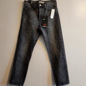 UO Levi's Premium Distressed Black Wedgie Jeans